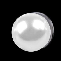 Ozdobné zapínanie / brošňa perla, 1k, biela perlová